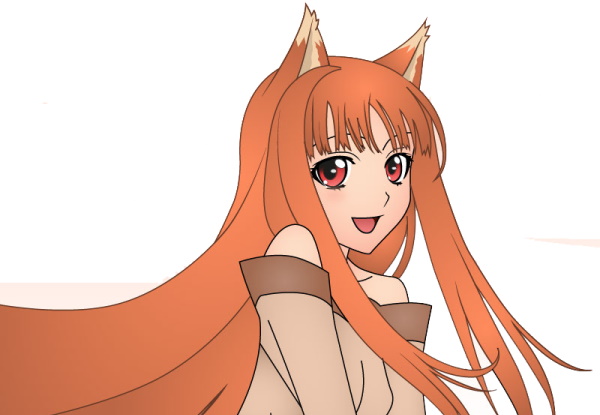 Anime-Mädchen mit Ohrenzeichnung. Süße Mädchen zum Skizzieren