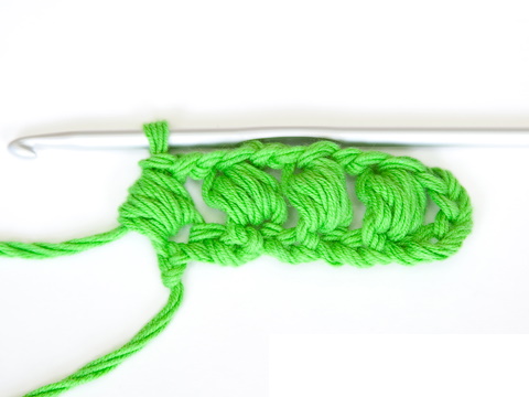 Üppige Häkelsäule. Strickanleitung, Diagramm und Erklärung