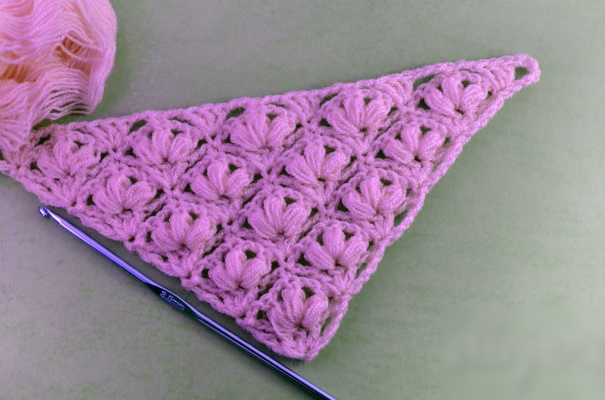 Üppige Häkelsäule. Strickanleitung, Diagramm und Erklärung