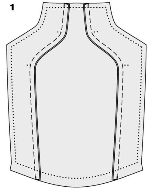 Bleistiftrock mit hoher Taille. Schnittmuster, Nähanleitung mit Foto