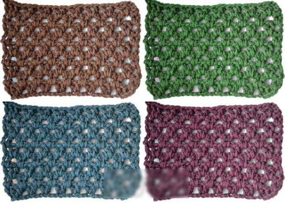Decke aus Plüschgarn, gehäkelt, handgestrickt, gestrickt. Schemata mit Beschreibung