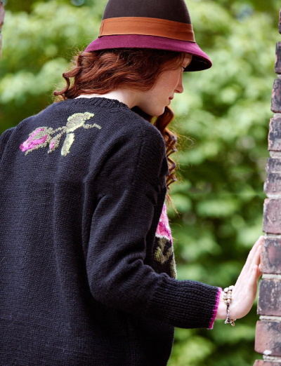 Einfaches Jacquard-Strickmuster für Anfänger in Runden