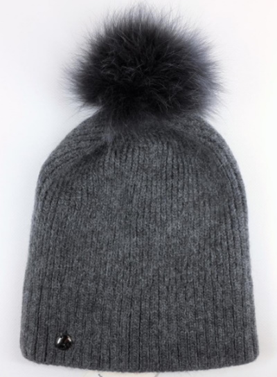 Tokari-Mütze aus Mohair mit englischen elastischen Stricknadeln