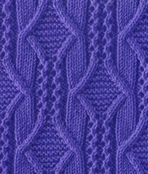 Avercheva-Muster mit Stricknadeln. Muster und Beschreibung, durchbrochene Arbeit, Aran