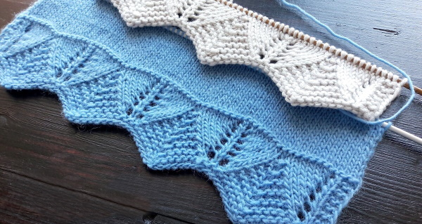 Avercheva-Muster mit Stricknadeln. Muster und Beschreibung, durchbrochene Arbeit, Aran