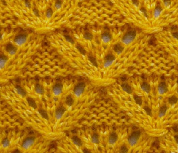 Avercheva-Muster mit Stricknadeln. Muster und Beschreibung, durchbrochene Arbeit, Aran