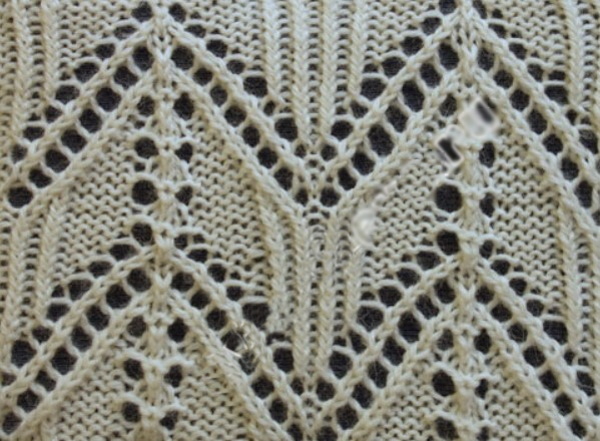 Avercheva-Muster mit Stricknadeln. Muster und Beschreibung, durchbrochene Arbeit, Aran