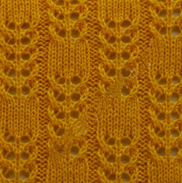 Avercheva-Muster mit Stricknadeln. Muster und Beschreibung, durchbrochene Arbeit, Aran