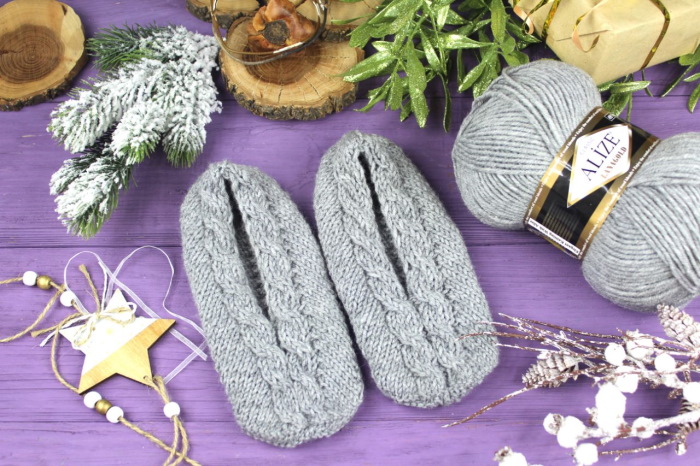 So stricken Sie Socken mit zwei Stricknadeln. Garnauswahl
