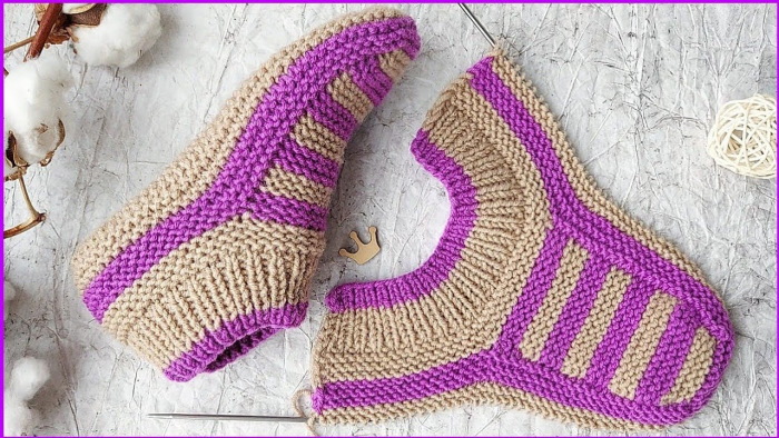 Nahtlos gestrickte Sohlen