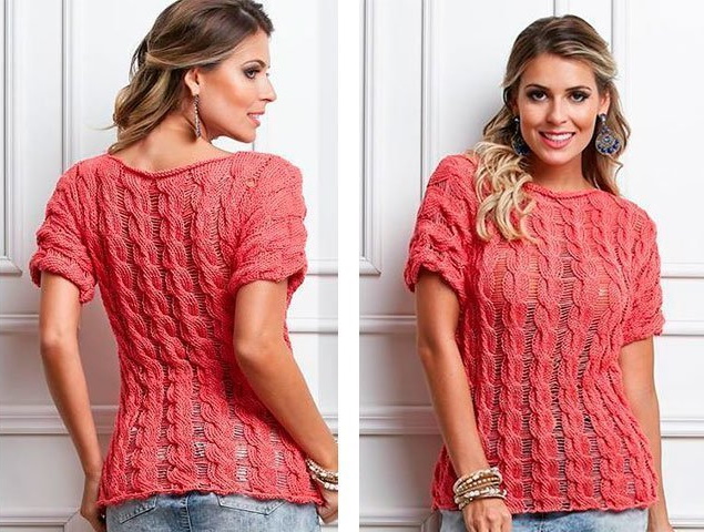 Damenpullover mit Stricknadeln. Wie man schöne und originelle Strickmuster strickt
