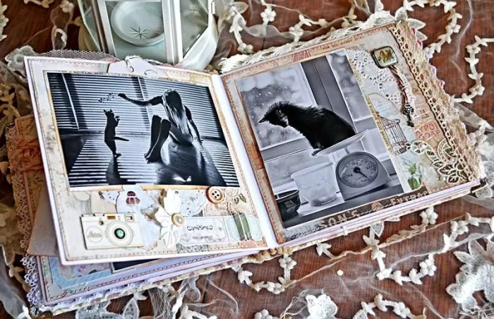 DIY-Scrapbooking-Album für Fotos