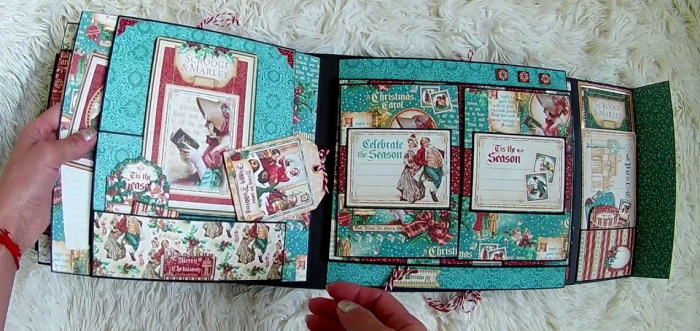 Scrapbooking-Album im Pop-up-Stil
