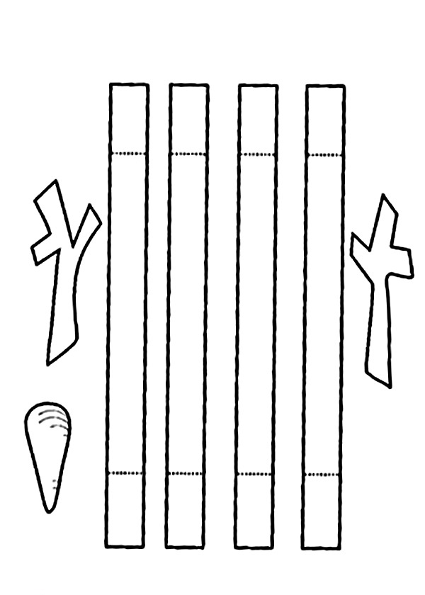 Papierapplikation für Kinder von 5–6 Jahren. Schneemann