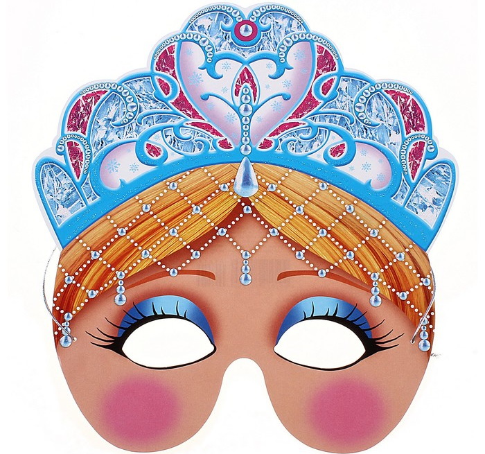 DIY-Maske für Kinder aus Papier und Pappe. Karnevals- und Theatervorlagen