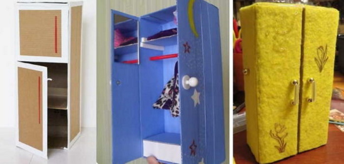 Puppenmöbel zum Selbermachen. Kleiderschrank