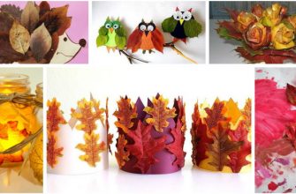 Lavoretti autunnali di carta per bambini con foglie autunnali