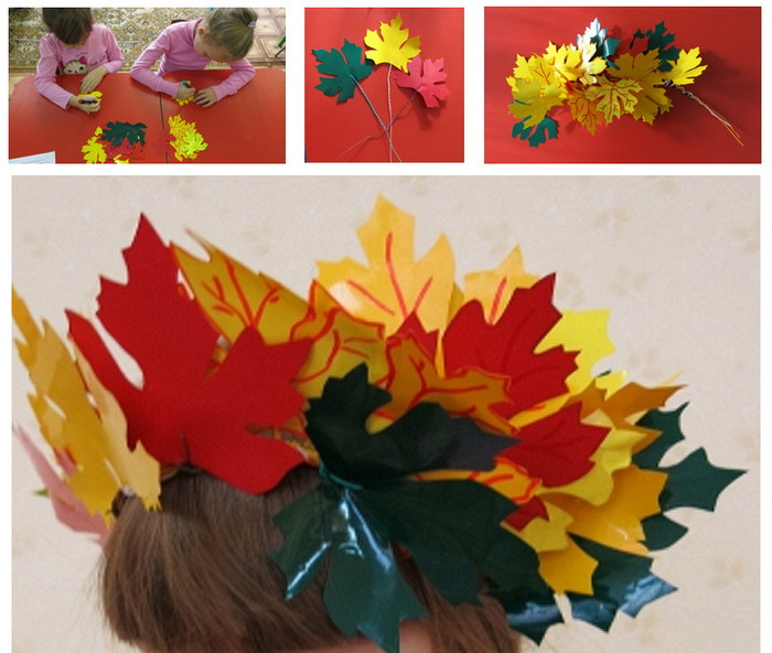 Eine einfache Möglichkeit, einen Herbstkranz zu machen