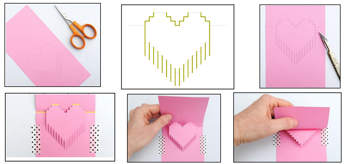 Volumetrisches Postkartenherz