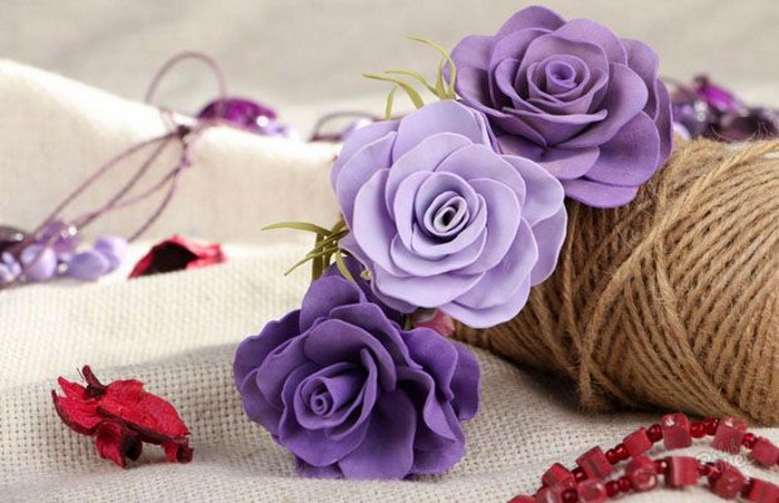 DIY Foamiran-Blumen