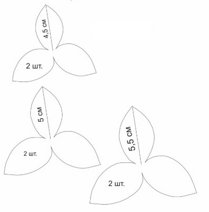 Blumen aus Foamiran. Probe