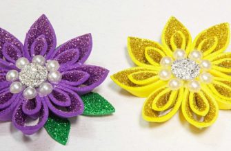 Fiori di foamiran glitterato