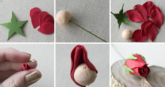 Rose aus Foamiran
