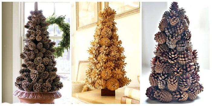 Weihnachtsbaum aus gemischten Materialien