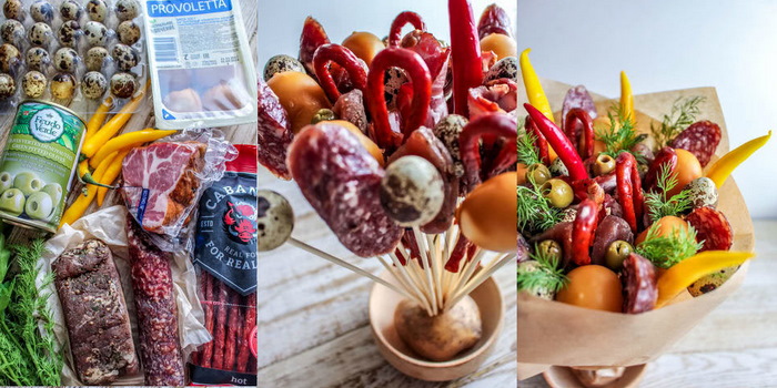 Blumenstrauß für einen Mann: essbar, Bier, ungewöhnliches Geschenk aus Essen