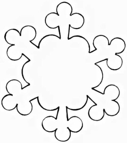 Volumetrische Papierschneeflocken zum Selbermachen – Schritt für Schritt. Schemata, Vorlagen