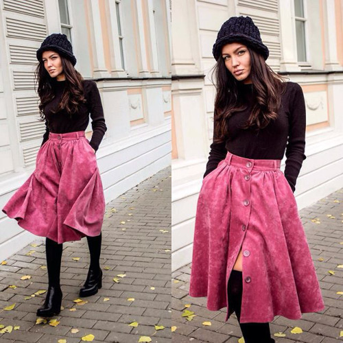 Samtrock. Stile für Frauen, Muster, wie man näht