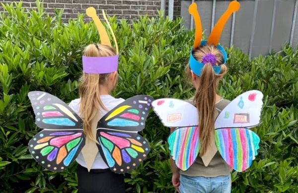 Schmetterlingskostüm für Mädchen. So machen Sie Ihre eigenen Neujahrsflügel