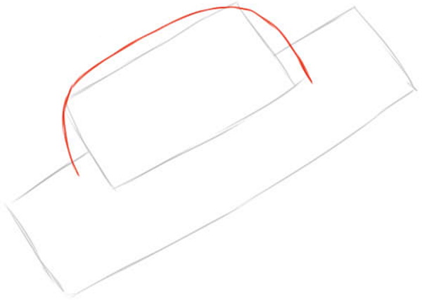 Zeichnungshut. Wie man Schritt für Schritt mit einem Bleistift für Anfänger zeichnet