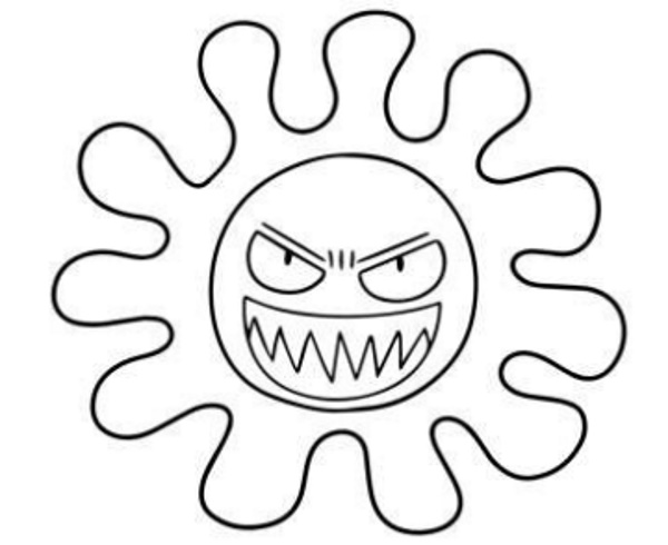Zeichenvirus. Wie man Schritt für Schritt mit einem Bleistift für Anfänger zeichnet