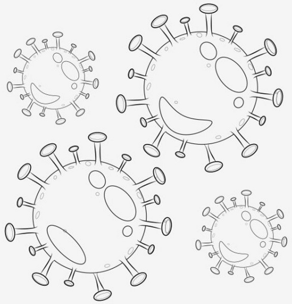 Zeichenvirus. Wie man Schritt für Schritt mit einem Bleistift für Anfänger zeichnet