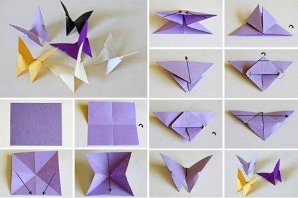 Papierschmetterlinge für den Garten. So machen Sie es selbst mit verschiedenen Techniken