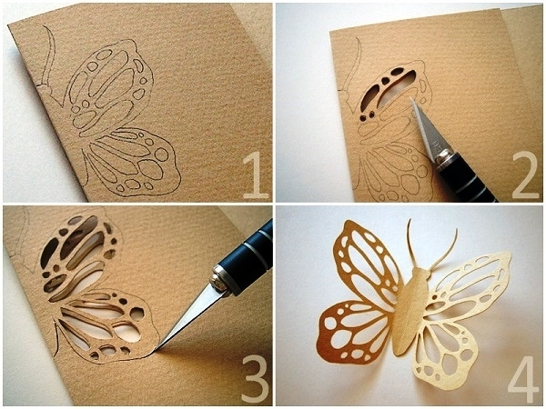 Papierschmetterlinge für den Garten. So machen Sie es selbst mit verschiedenen Techniken