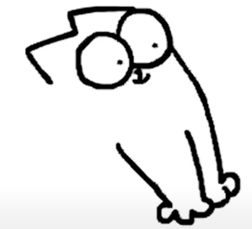 Wie man Simons Katze mit einem Bleistift Schritt für Schritt für Anfänger zeichnet