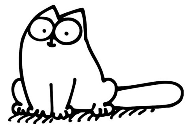 Wie man Simons Katze mit einem Bleistift Schritt für Schritt für Anfänger zeichnet