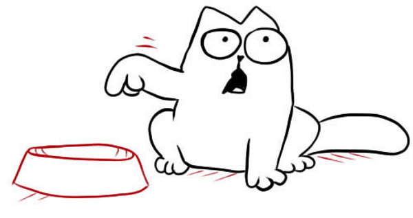 Wie man Simons Katze mit einem Bleistift Schritt für Schritt für Anfänger zeichnet