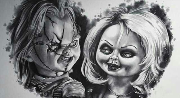 Wie man eine Chucky-Puppe mit einem Bleistift Schritt für Schritt für Anfänger zeichnet