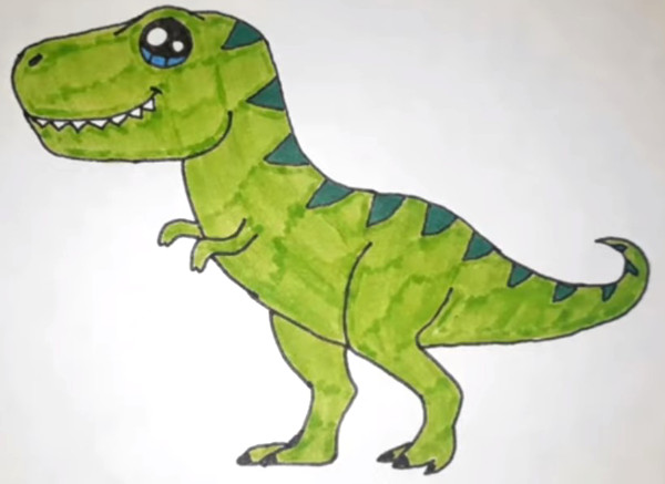 Wie man Indominus Rex Schritt für Schritt mit Bleistift zeichnet