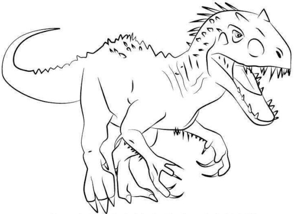 Wie man Indominus Rex Schritt für Schritt mit Bleistift zeichnet