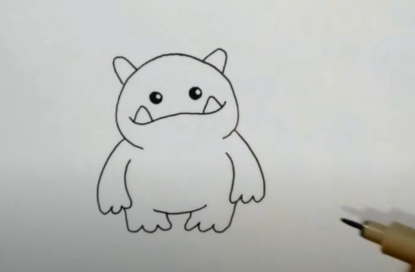 Wie man ein gruseliges Monster mit einem Bleistift Schritt für Schritt für Anfänger zeichnet