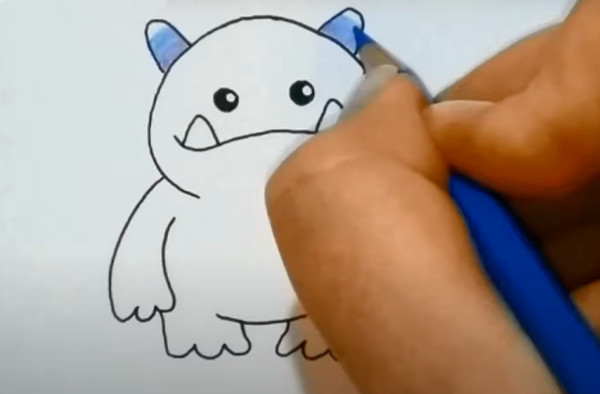 Wie man ein gruseliges Monster mit einem Bleistift Schritt für Schritt für Anfänger zeichnet
