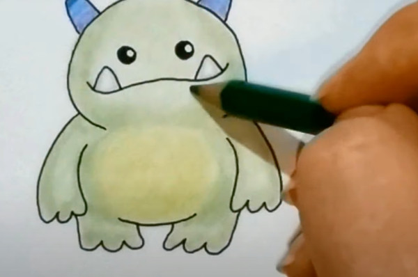 Wie man ein gruseliges Monster mit einem Bleistift Schritt für Schritt für Anfänger zeichnet