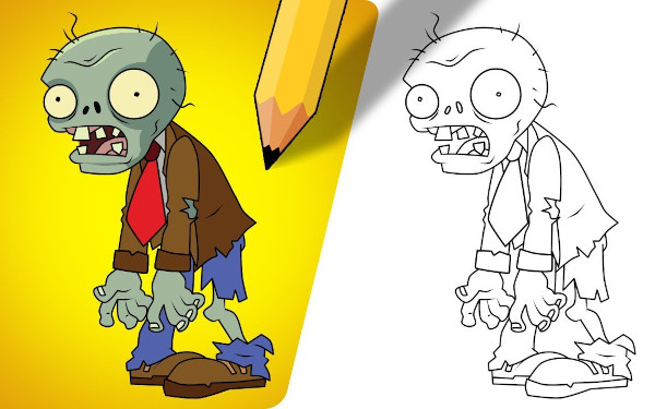 Wie man ein gruseliges Monster mit einem Bleistift Schritt für Schritt für Anfänger zeichnet