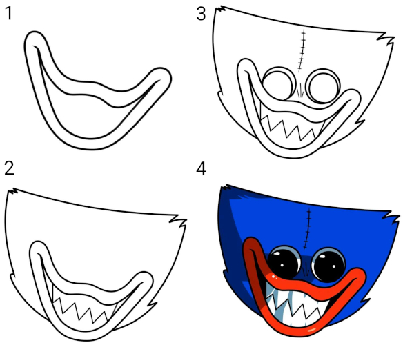 Wie man ein gruseliges Monster mit einem Bleistift Schritt für Schritt für Anfänger zeichnet