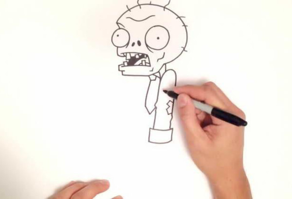 Wie man ein gruseliges Monster mit einem Bleistift Schritt für Schritt für Anfänger zeichnet