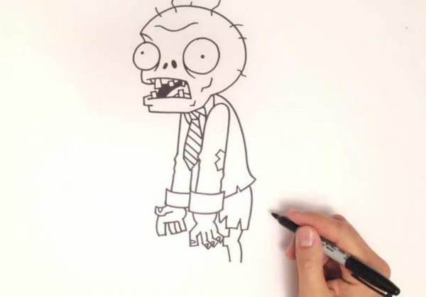 Wie man ein gruseliges Monster mit einem Bleistift Schritt für Schritt für Anfänger zeichnet